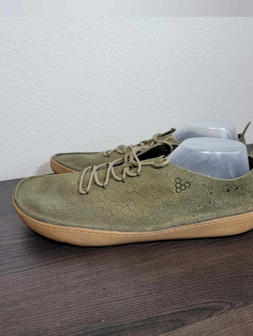 Vivo Barefoot Sensus 1 Moc Lace-up Croc Embossed Leather Wide Sneaker 46 - Picture 2 of 15